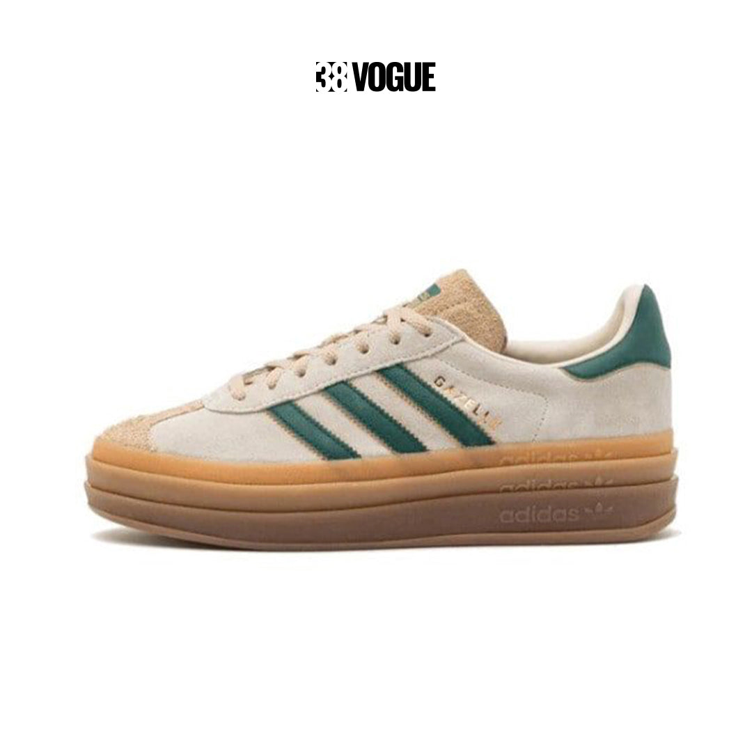 Adidas Gazelle Bold Magic Beige Collegiate Green