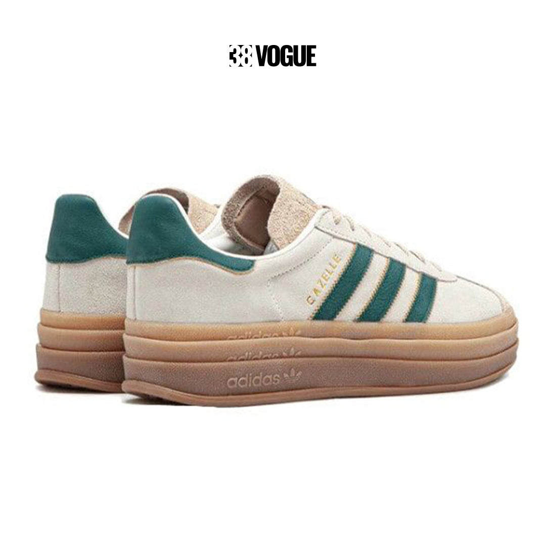 Adidas Gazelle Bold Magic Beige Collegiate Green