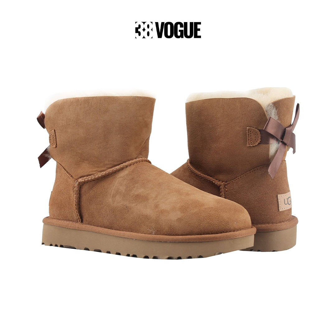 UGG Mini Bailey Bow II Boot in Chestnut