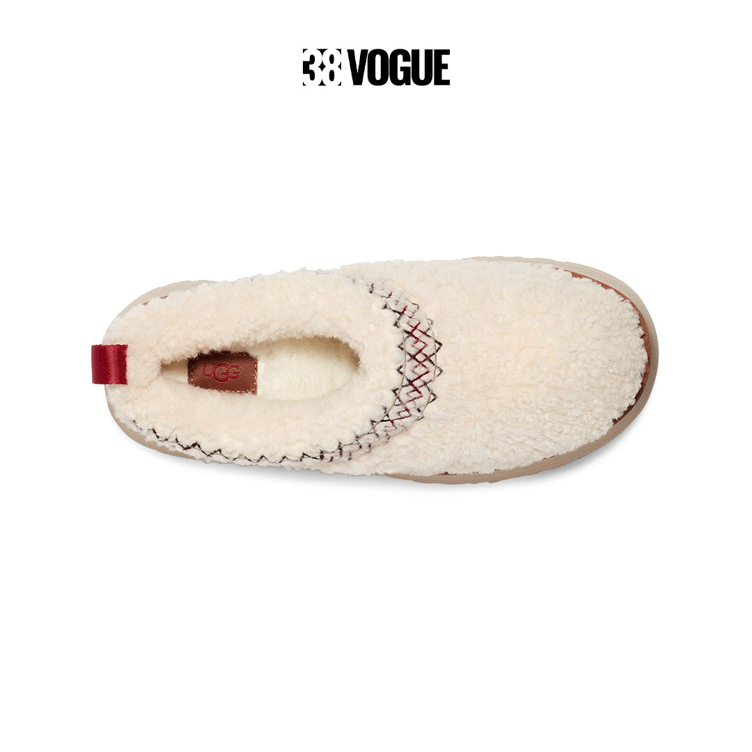 UGG Tazz Braid White Slipper