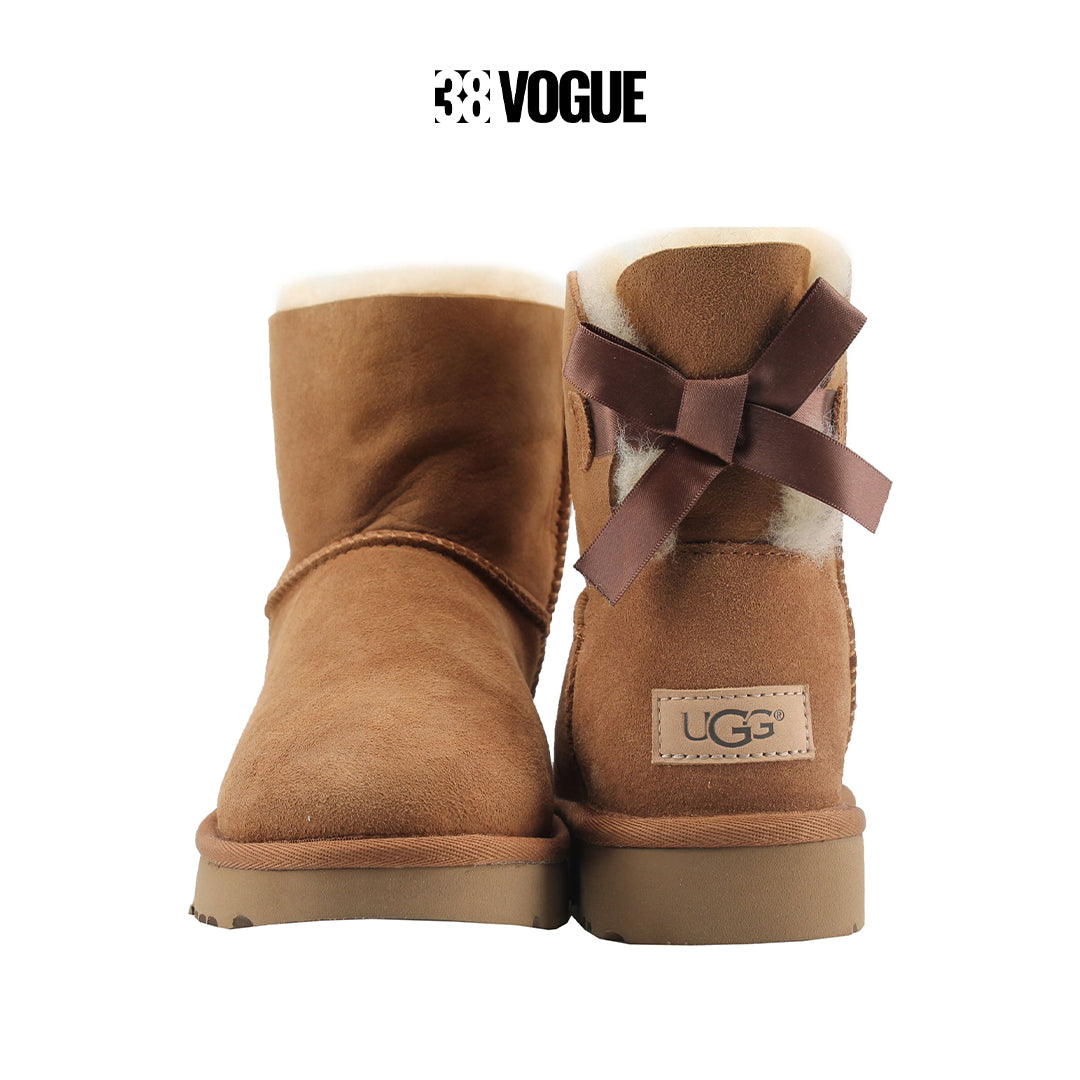 UGG Mini Bailey Bow II Boot in Chestnut