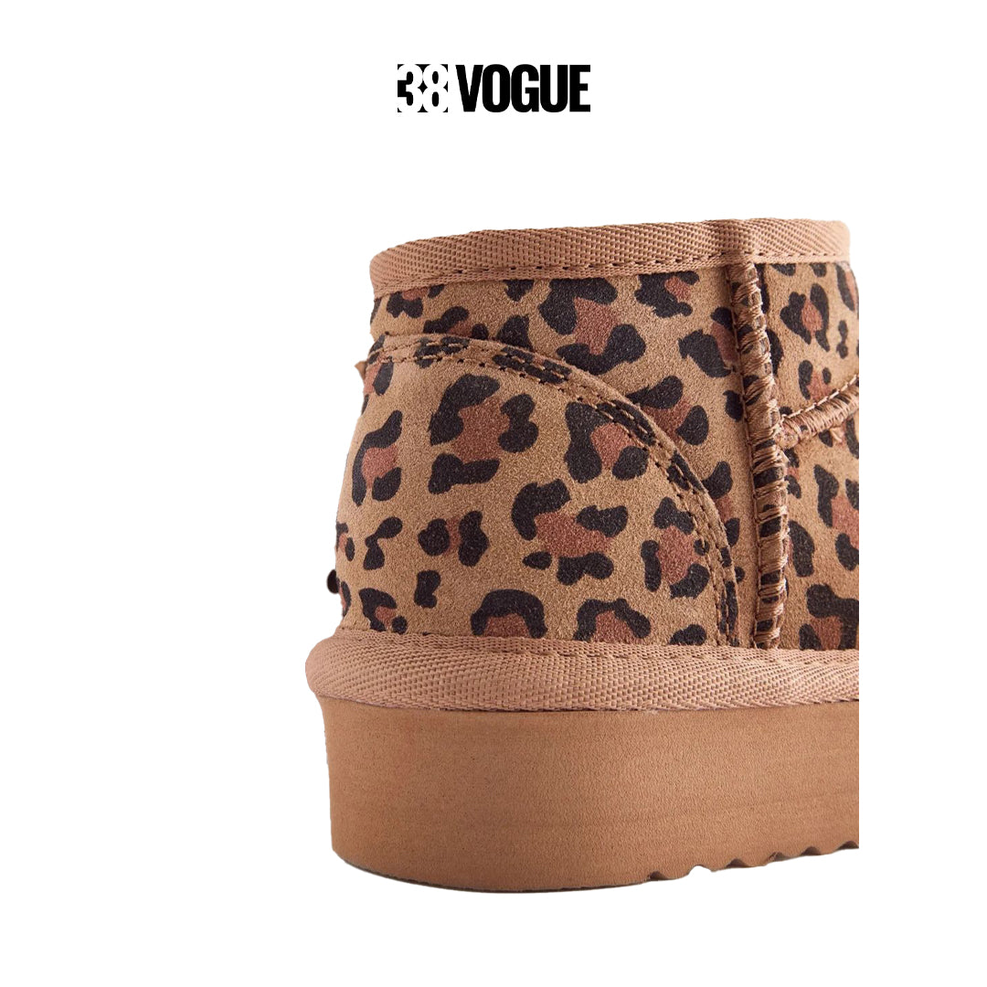 UGG Classic Ultra Mini Leopard Boot