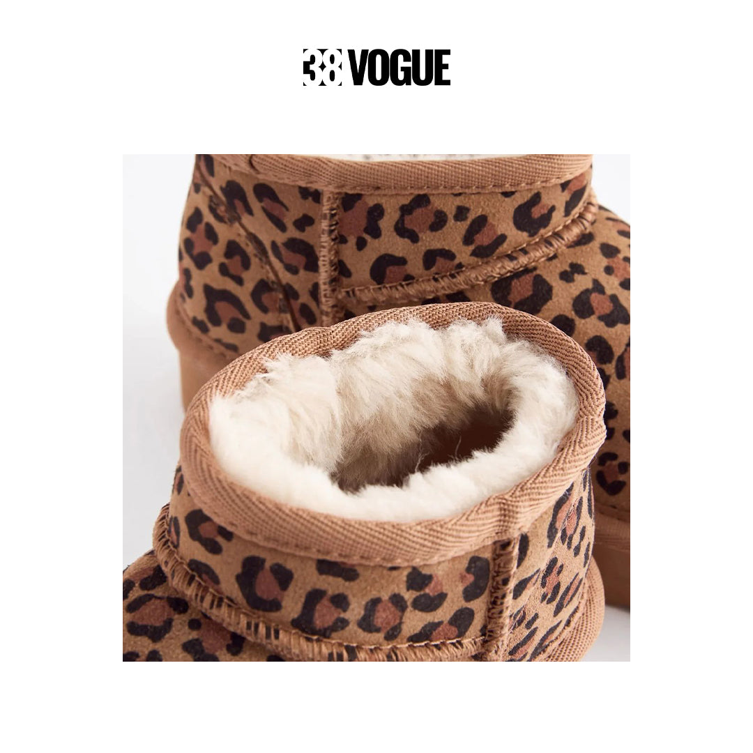 UGG Classic Ultra Mini Leopard Boot