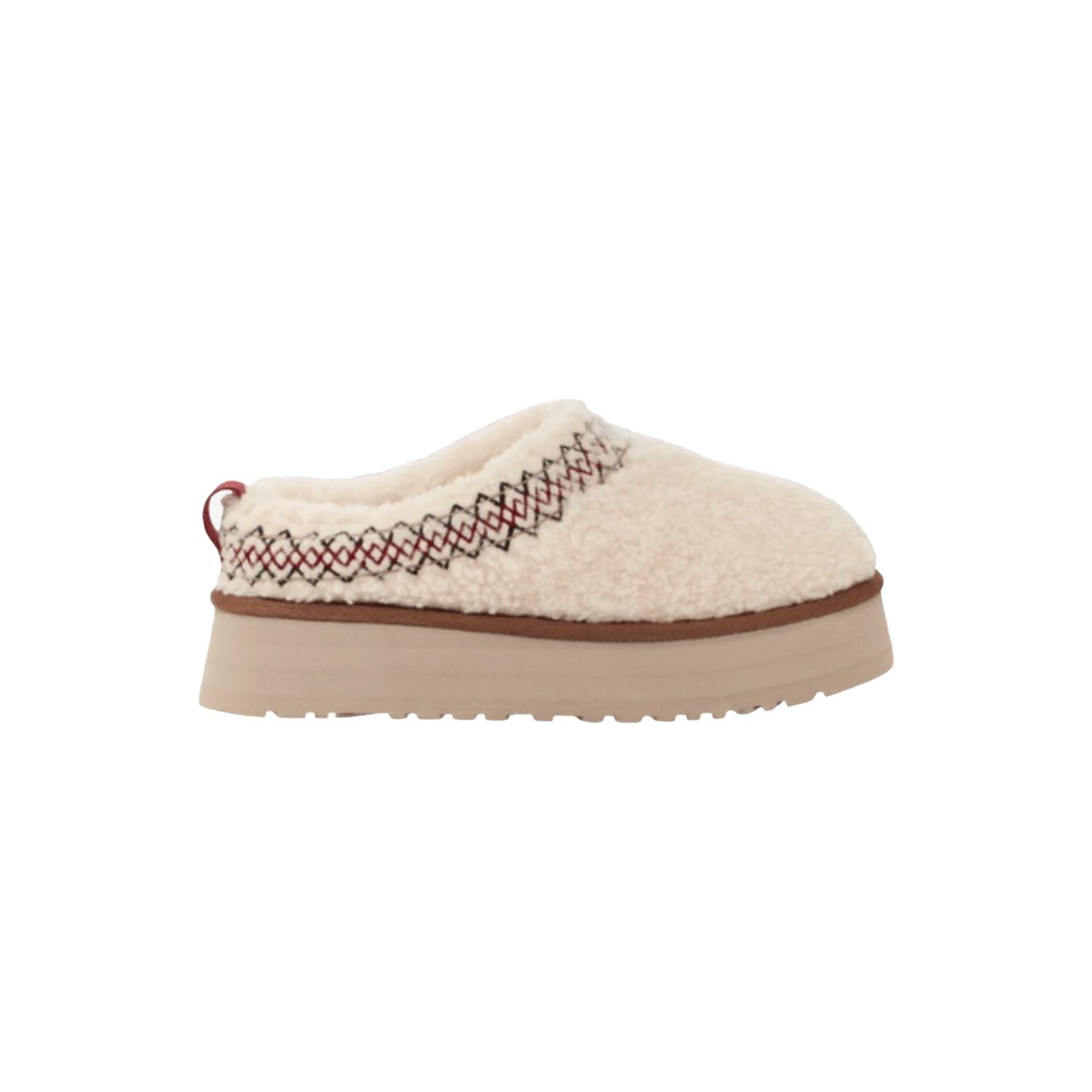 UGG Tazz Braid White Slipper